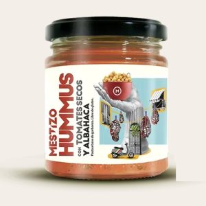 Hummus de Garbanzos con tomate y albahaca