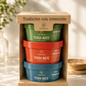 Yerba Mate Propósito Funcional Degustación - 3 Blends | Moving + Focus + Relax